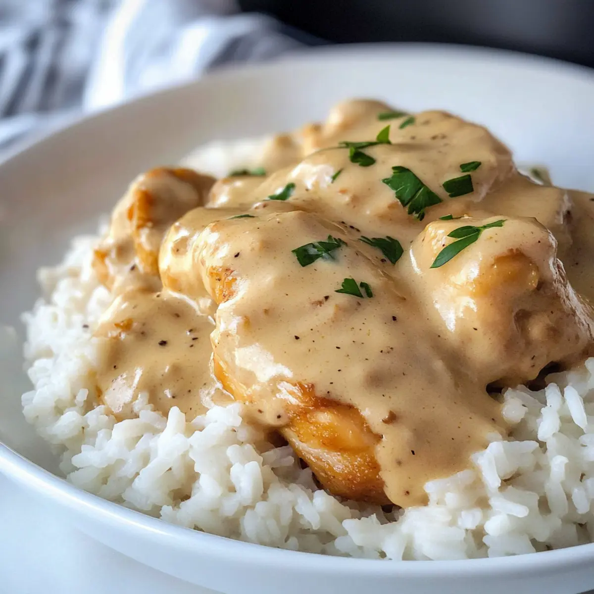 Überbackenes Hühnchen