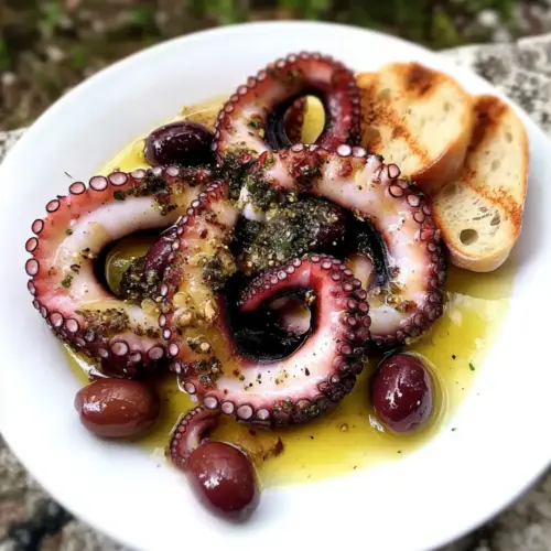 Griechischer marinierter Oktopus