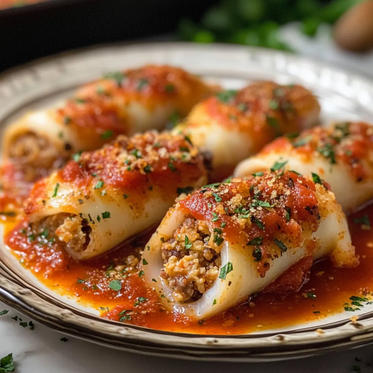 Gefüllte Tintefische