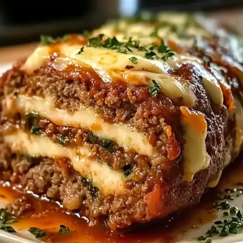 Gefüllter italienischer Fleischlaib