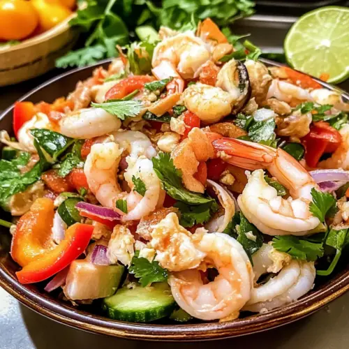 Thailändischer Meeresfrüchtesalat