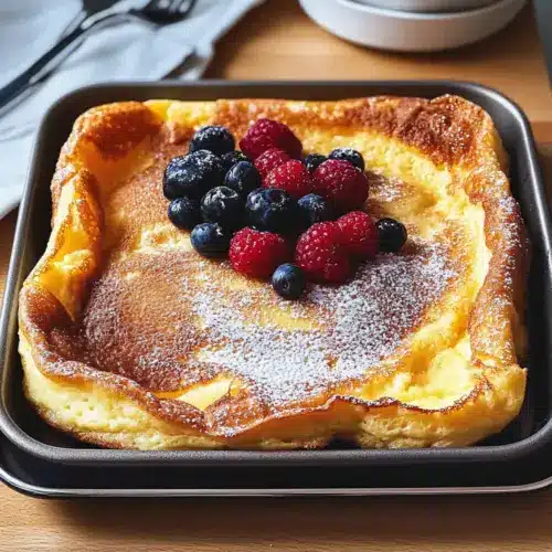 Gebackener deutscher Pfannkuchen