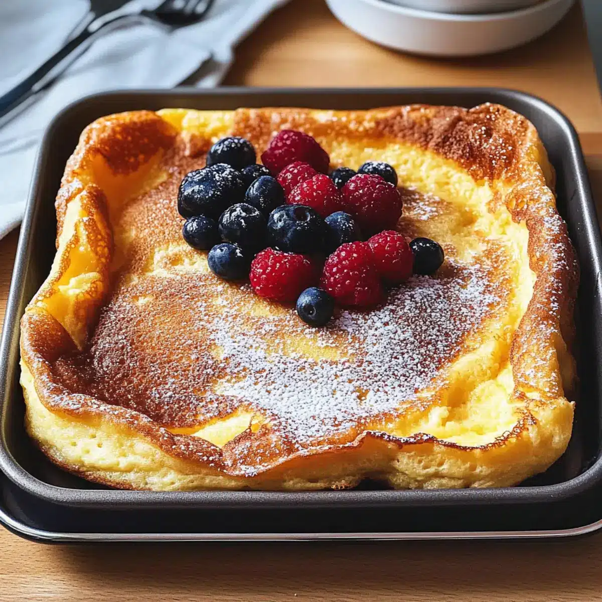 Gebackener deutscher Pfannkuchen