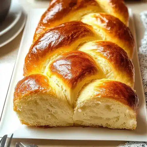 Geflochtenes Brioche-Brot