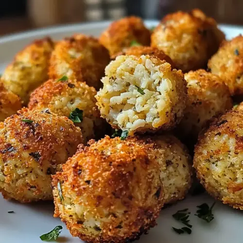 Kichererbsen- und Reisballen