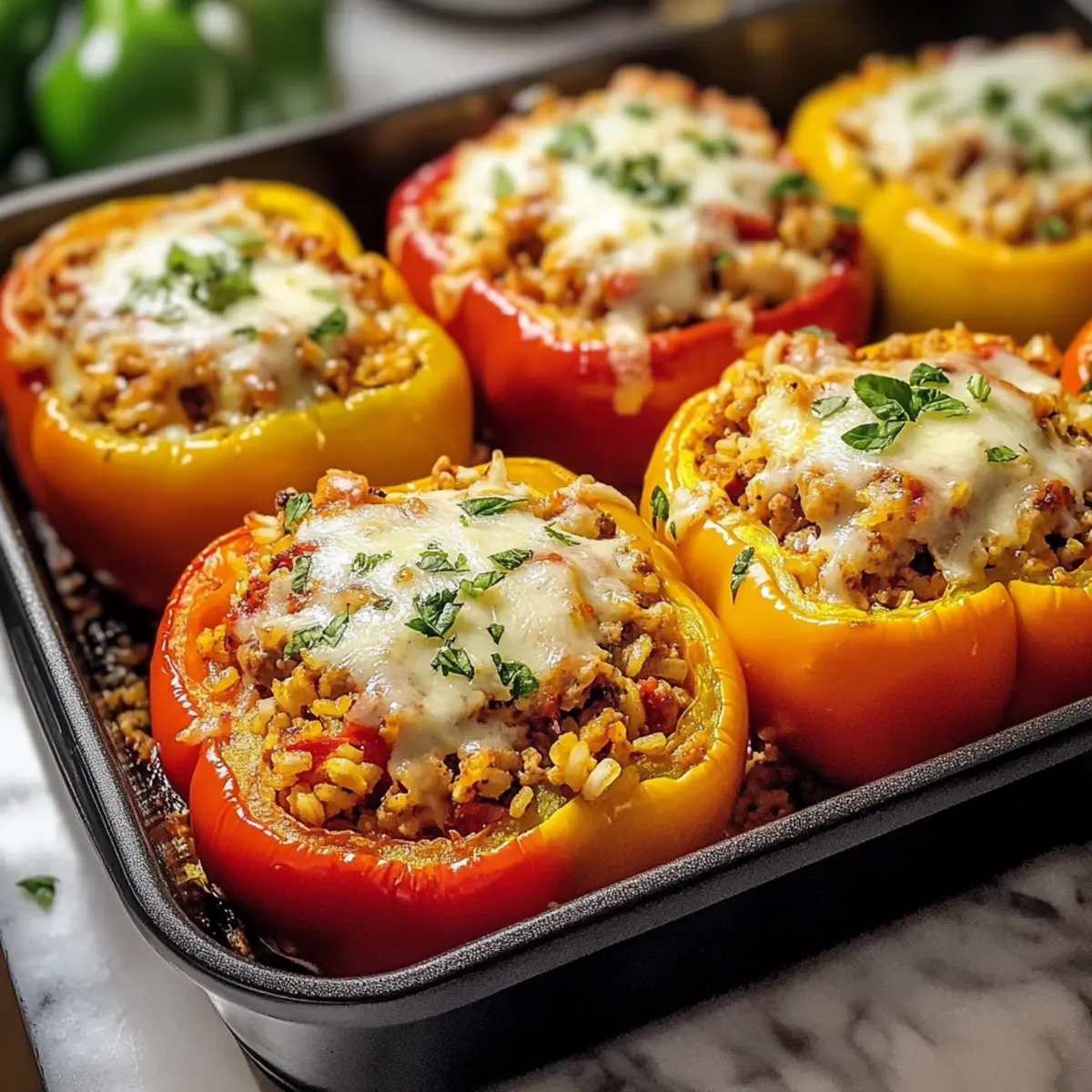 Italienische gefüllte Paprika