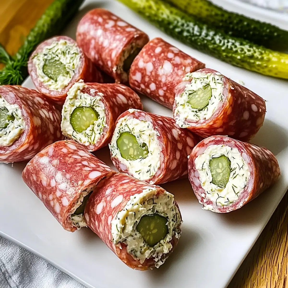 Keto Salami Roll-Ups