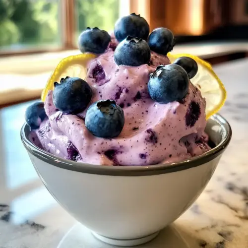 Zitrone und Blaubeere