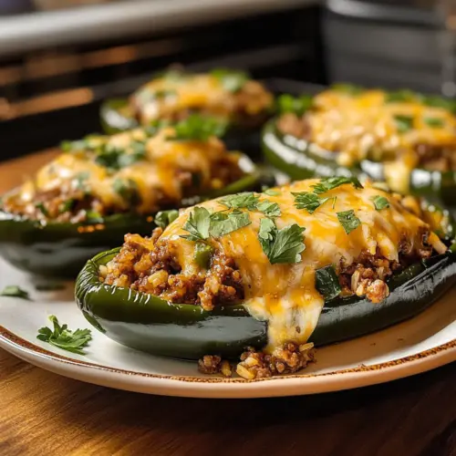 Gefüllte Poblano-Paprika