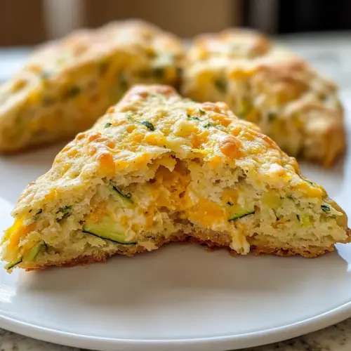 Zucchini Cheddar Scones