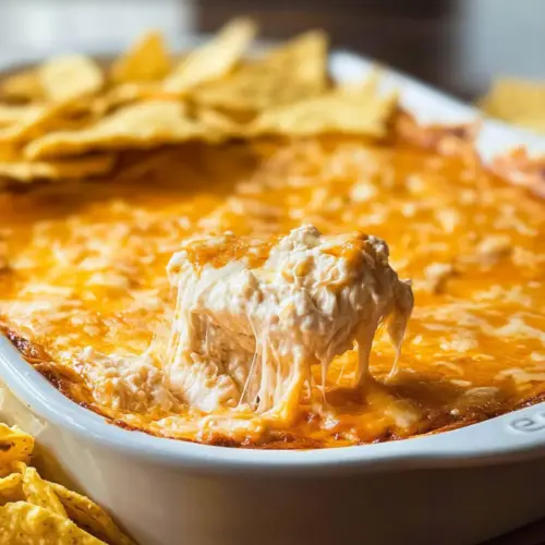 Käse-Buffalo-Hühnchen-Dip