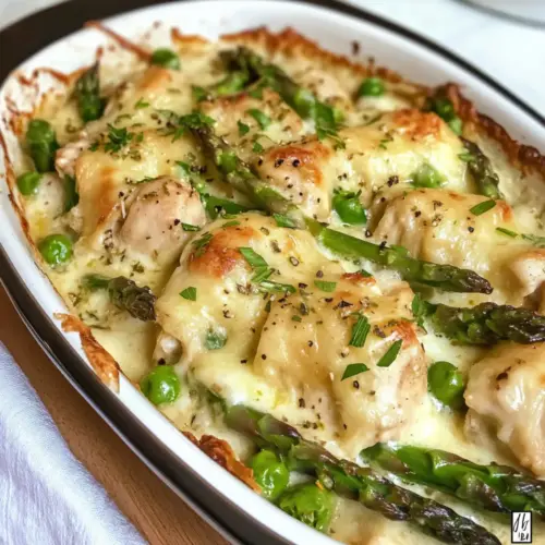 Spargel-Hühnchen-Auflauf