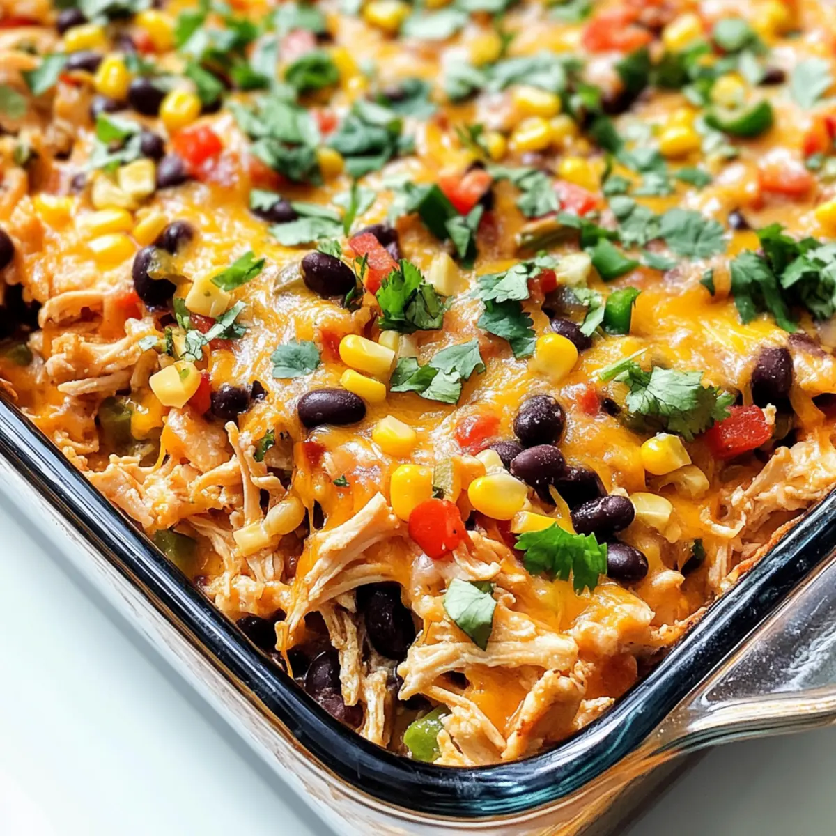 Hähnchen Burrito Auflauf