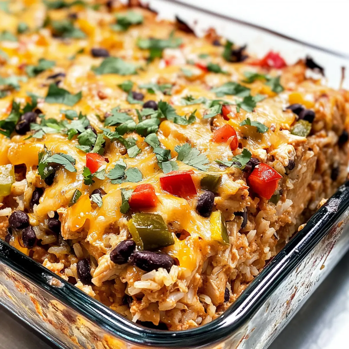 Hühnchen-Burrito-Auflauf