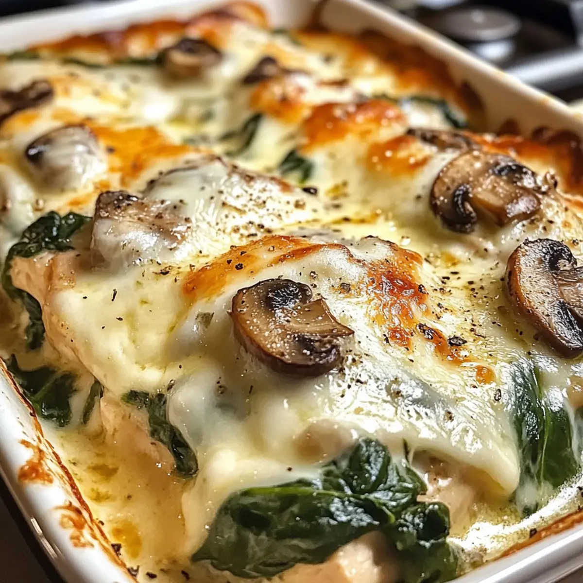 Hühnchen Spinat & Champignon