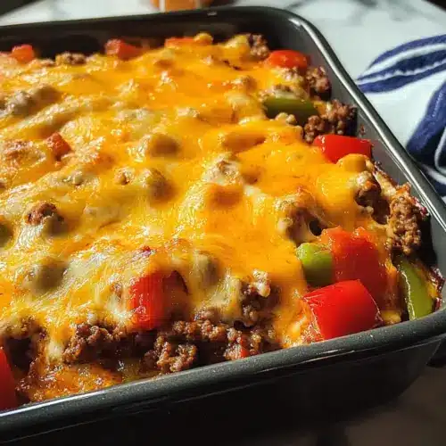 Hamburger Fajita Auflauf