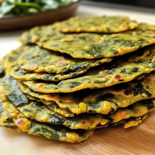 Linsen Spinat Fladenbrot