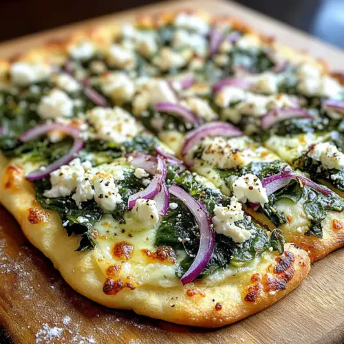 Spinat Feta Fladenbrot