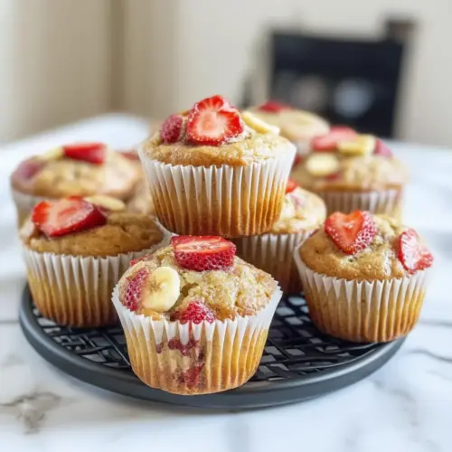 Erdbeer-Banana-Joghurt-Muffins