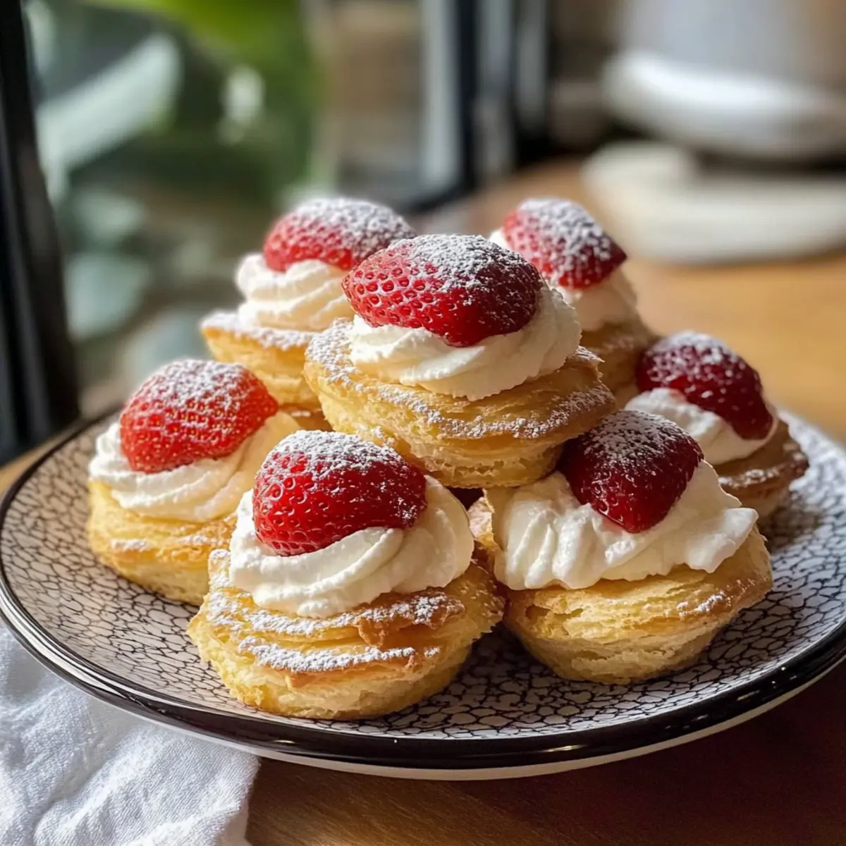 Erdbeer-Sahne-Profitroles