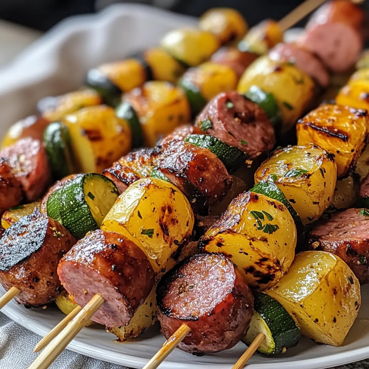 Cowboy-Butter-Kielbasa und Kartoffel