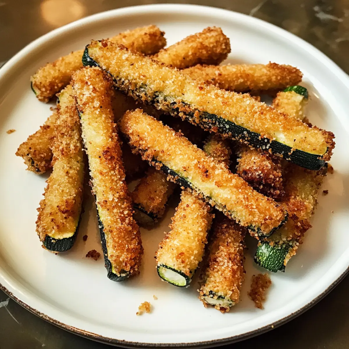 Knusprig gebratene Zucchini