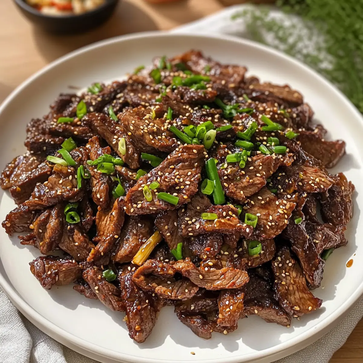 Koreanisches Rindfleisch Bulgogi