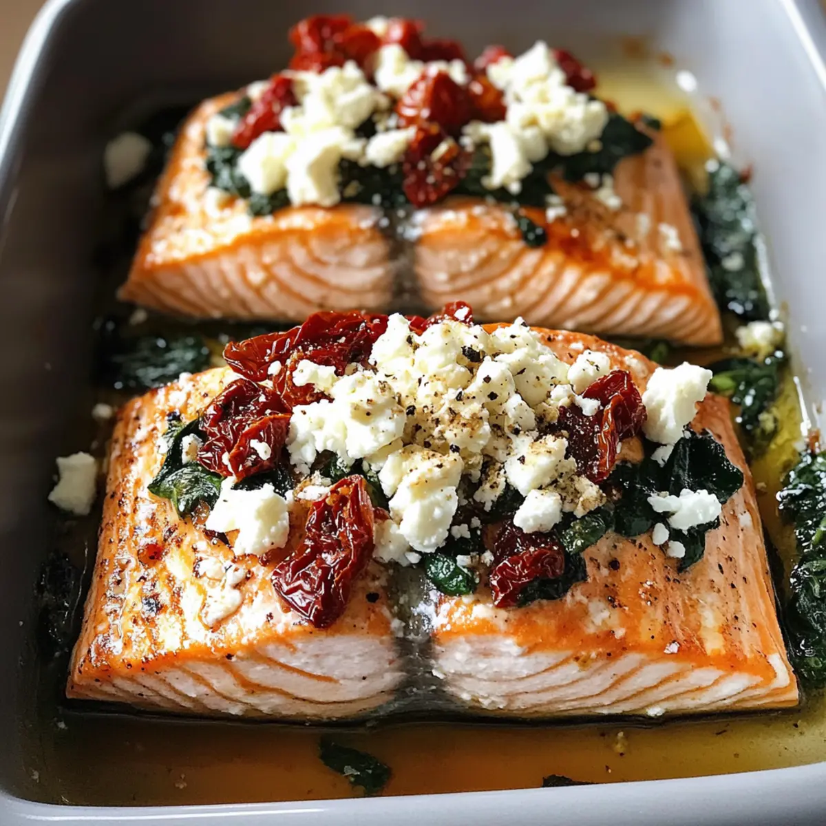 Mittelmeer gebackener Lachs