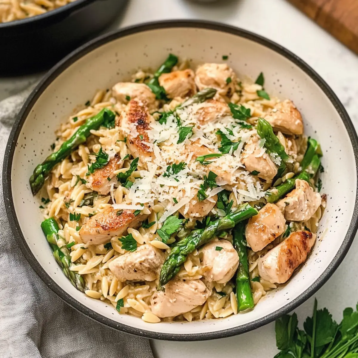 Eintopf Hähnchen Orzo