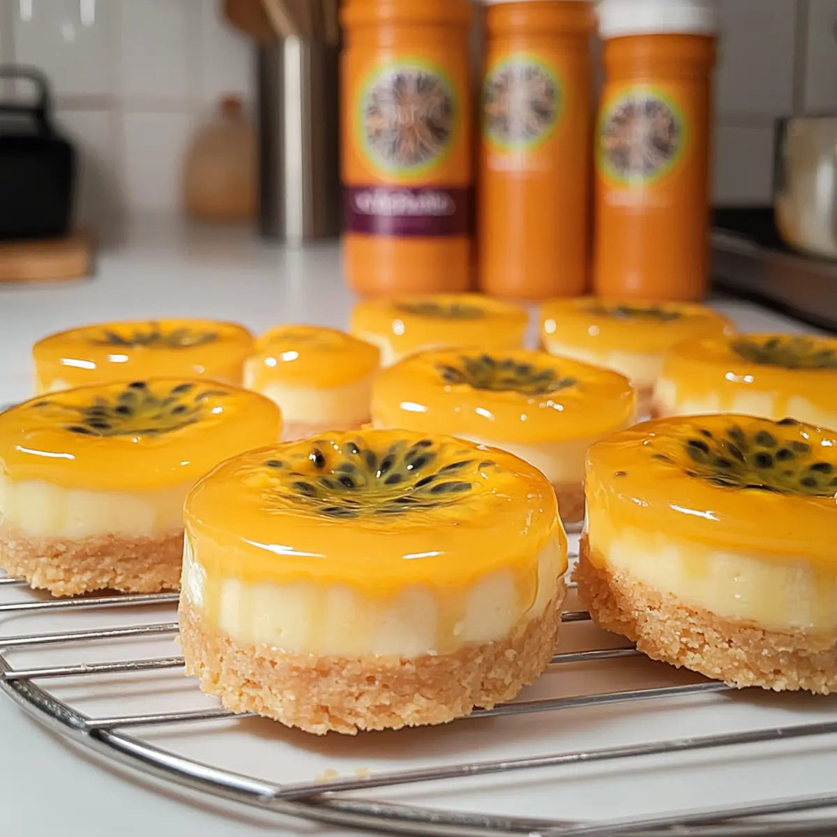 Pfirsich-Maracuja-Joghurt-Törtchen mit Verpoorten Pfirsich-Maracuja