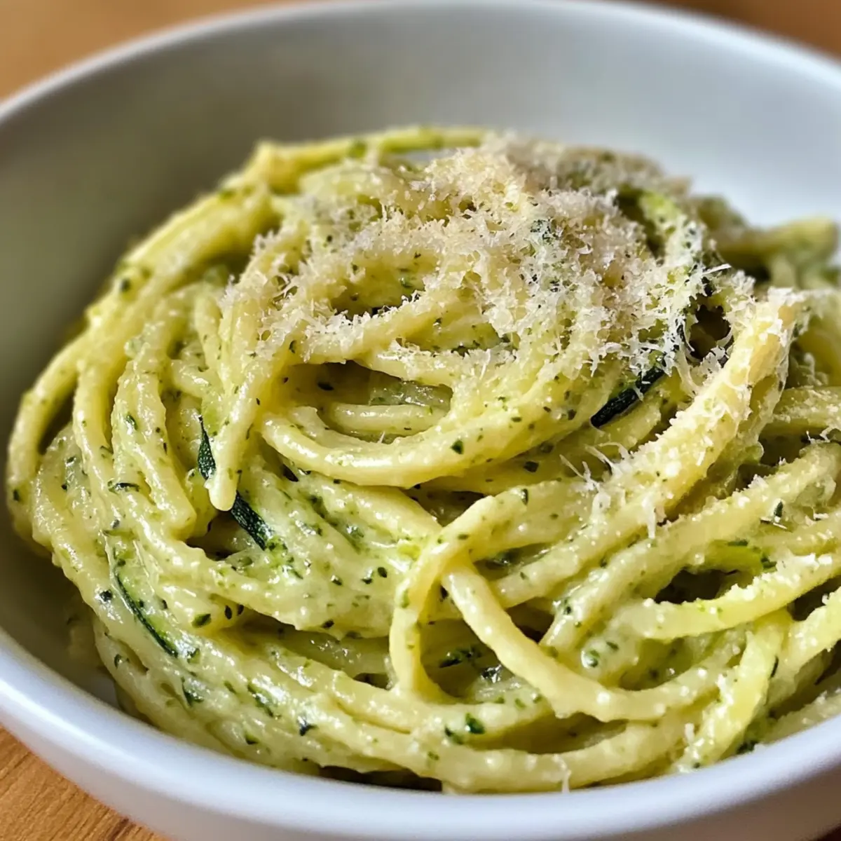 Schnelle cremige Zucchini-Pasta