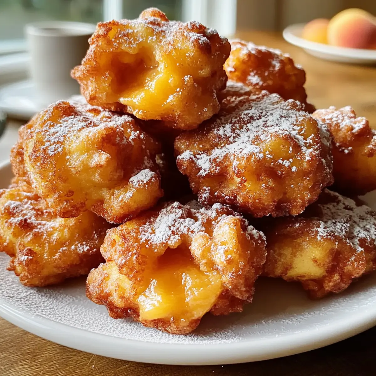 Süße Pfirsich-Tempura