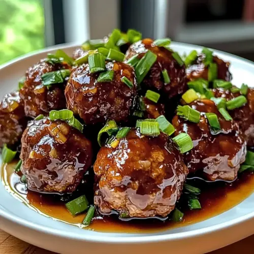 Klebrige Hoisin-Fleischbällchen