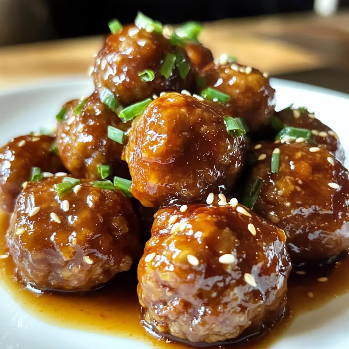 Süße hawaiianische Teriyaki-Fleischbällchen