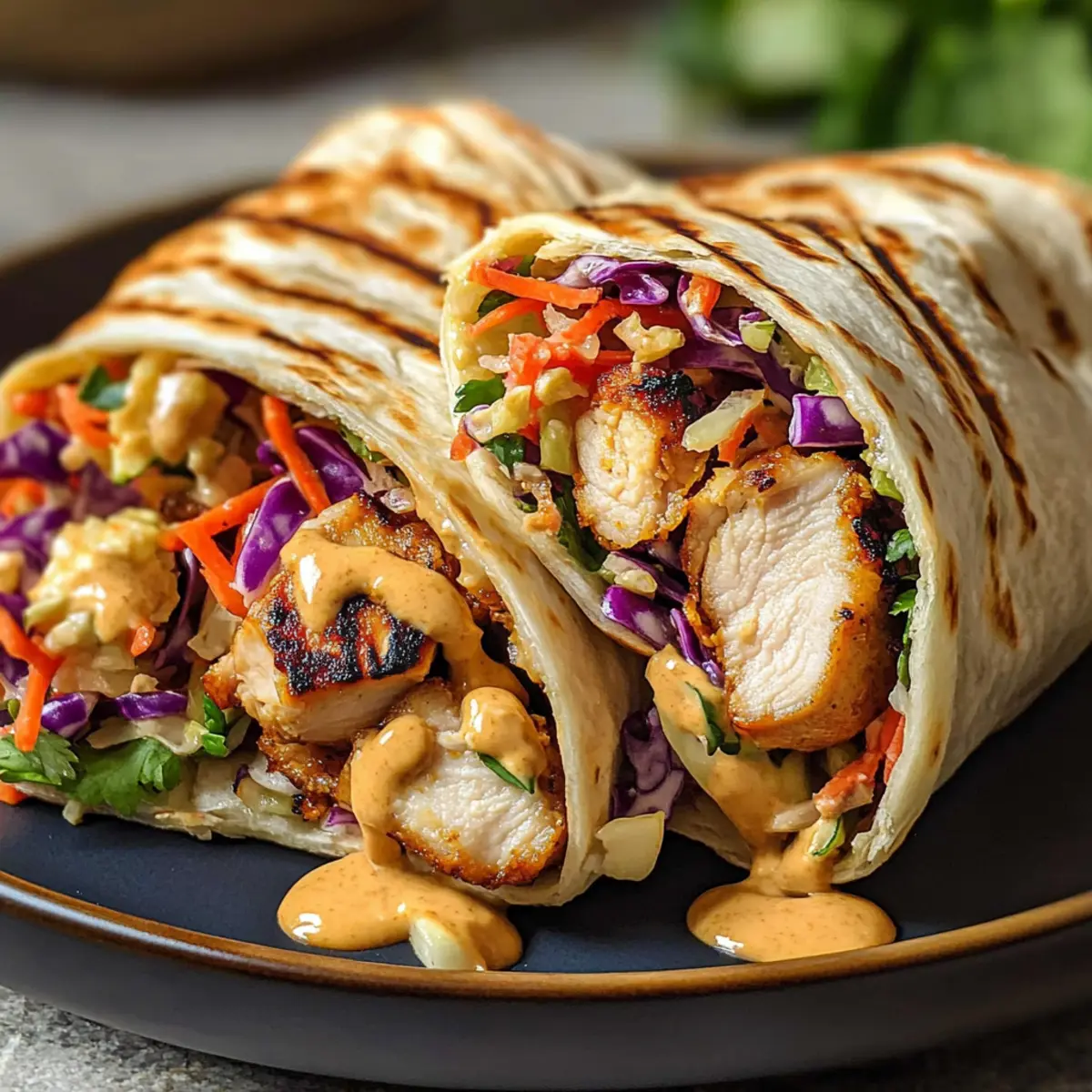 Thai Hähnchen Wrap