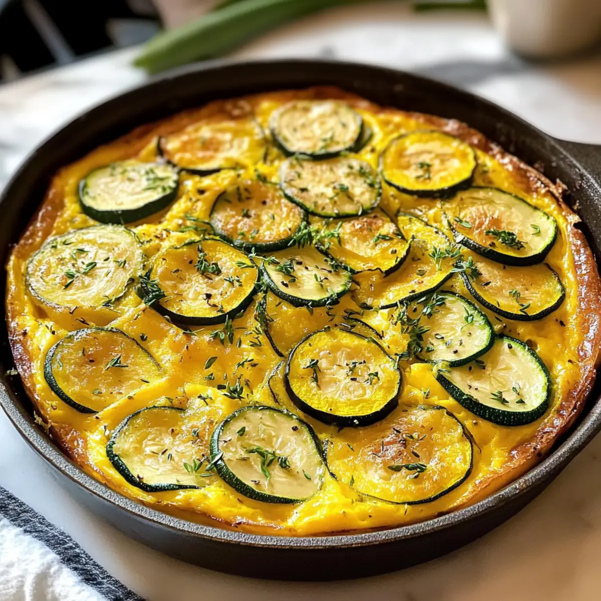 Gelbe Zucchini Frittata