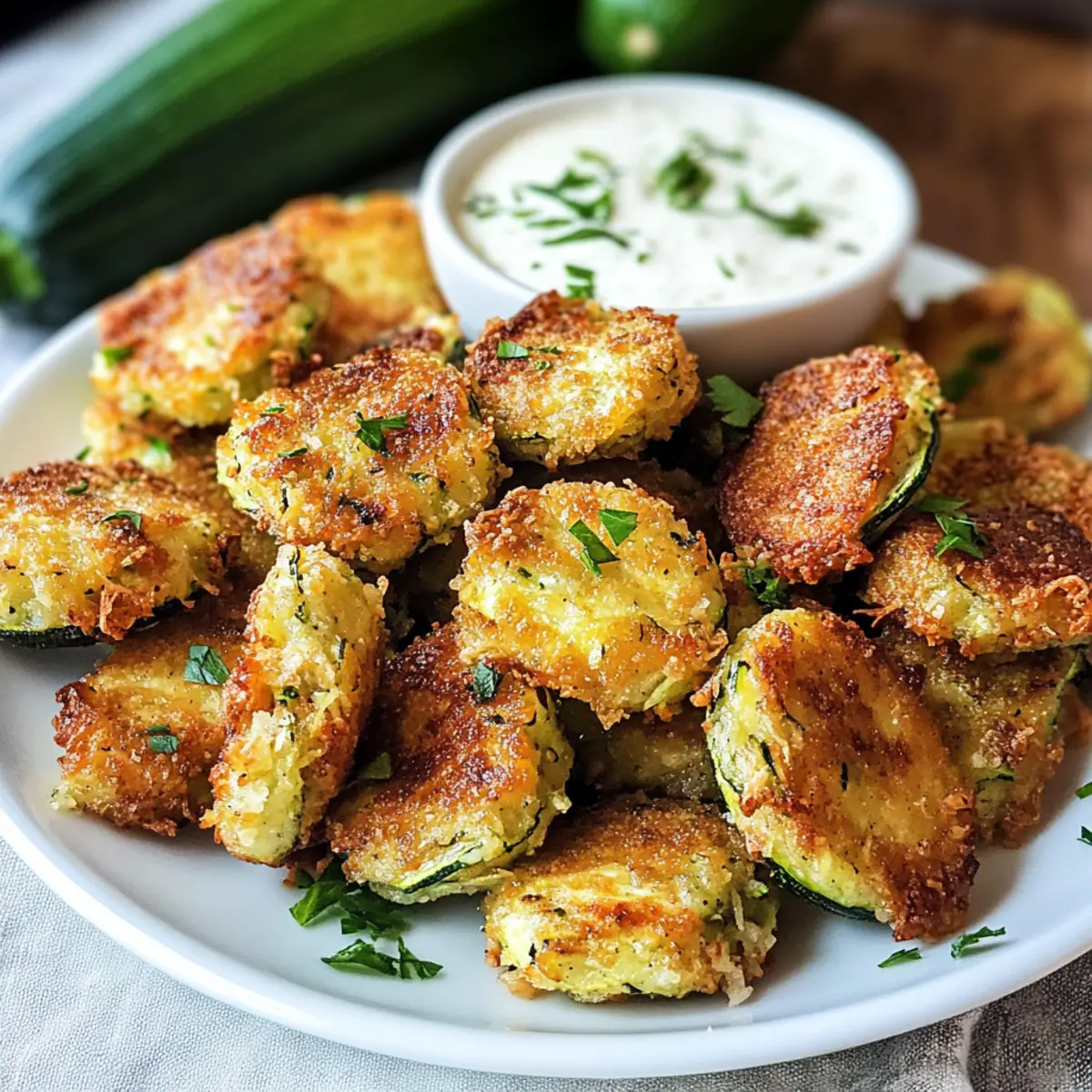 Zucchini Knoblauch Bissen