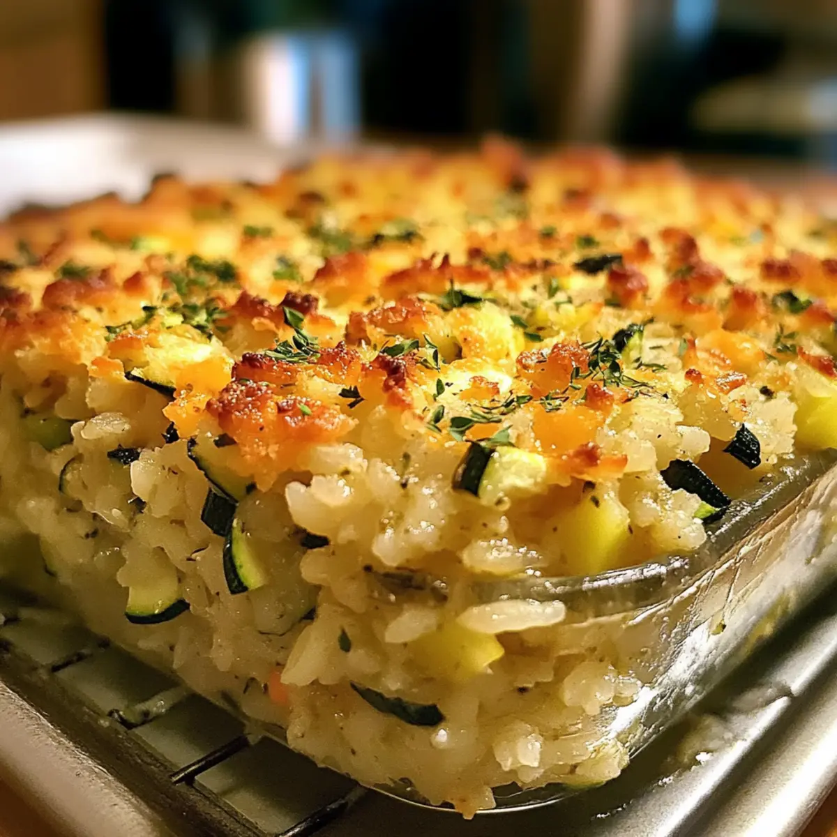 Zucchini-Reis-Füllauflauf
