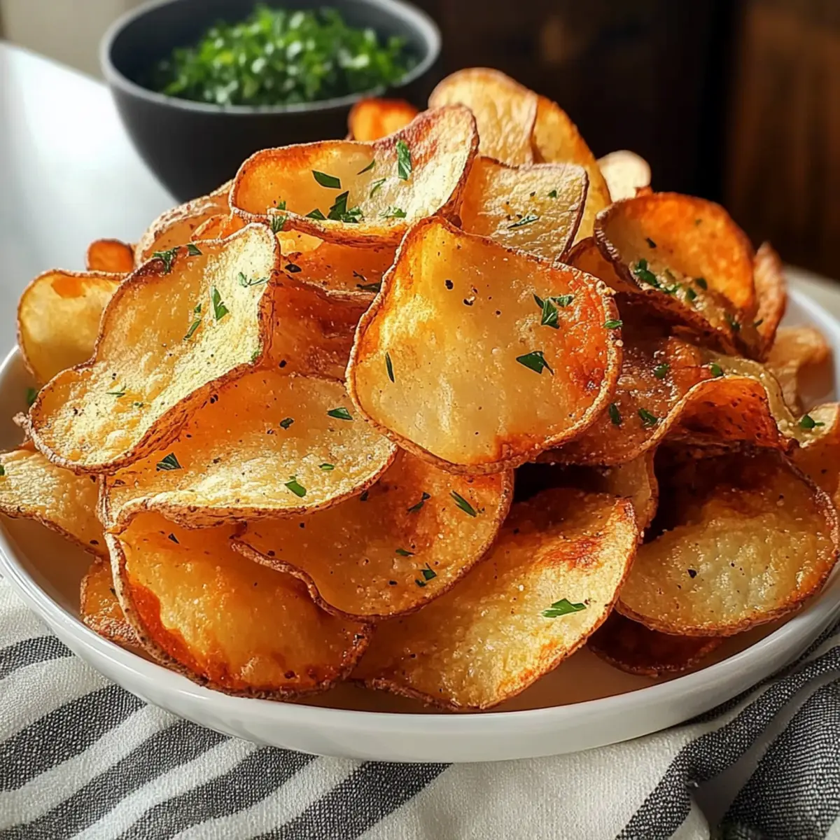 Luftfritteuse Kartoffelchips