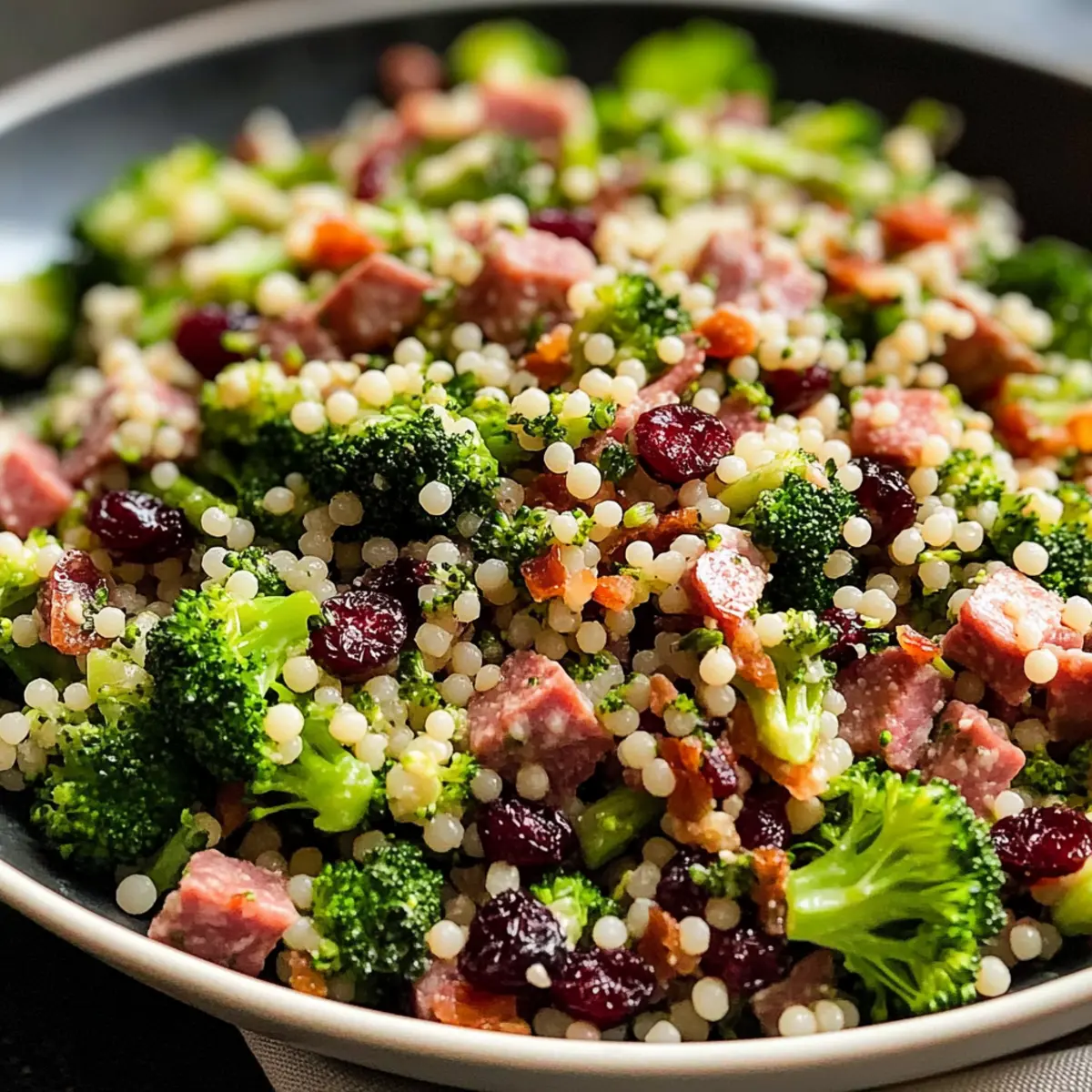 Brokkoli Perlen Crunch Salat