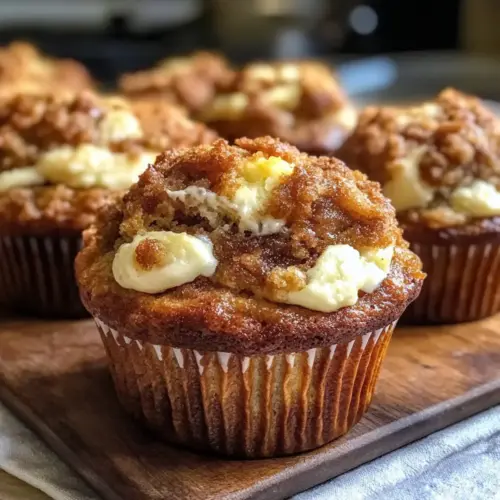 Frischkäse-Schnecken-Bananenbrot-Muffins