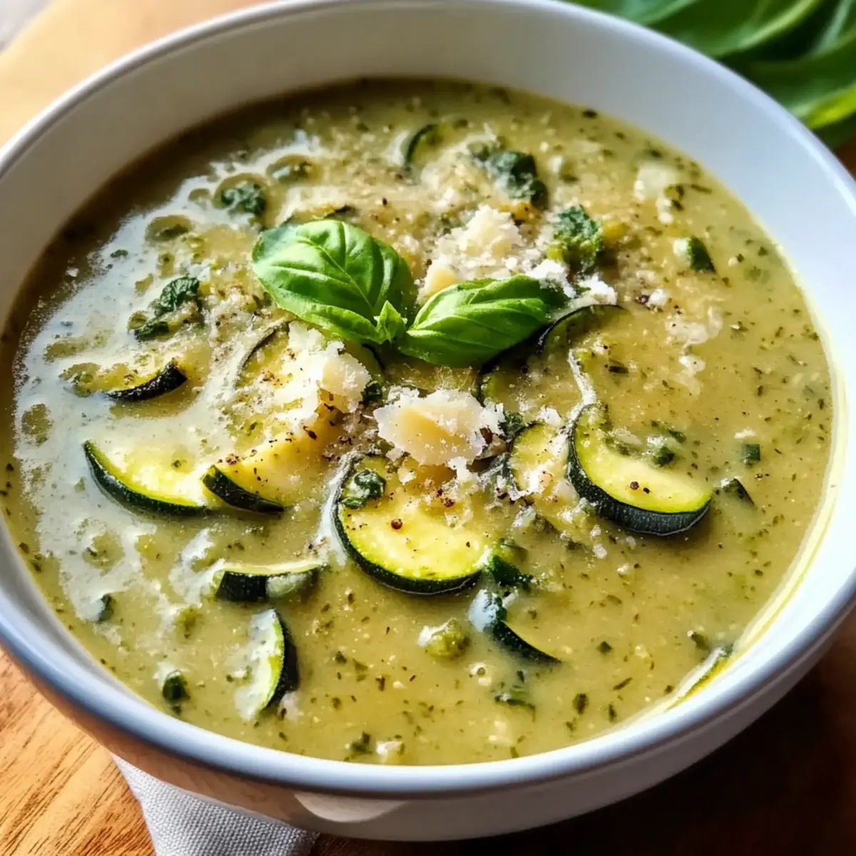 Cremige Zucchinisuppe