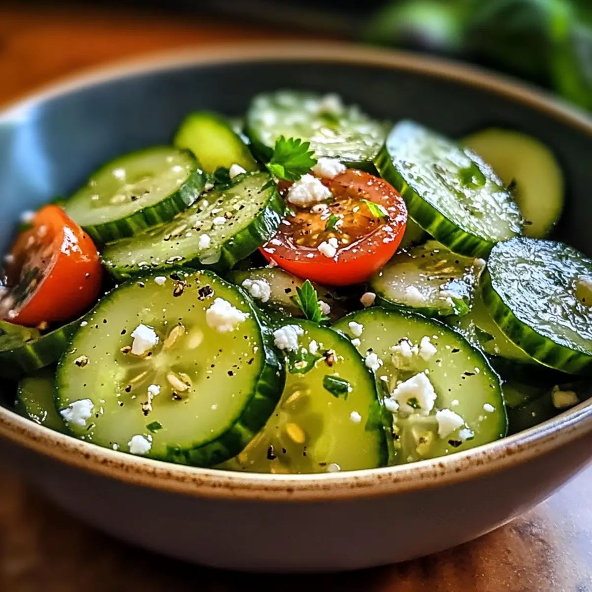 Honig-Limetten-Gurkensalat