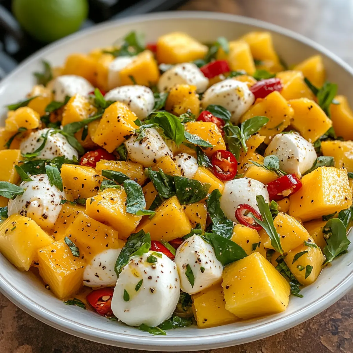 Mango-Mozzarella-Salat
