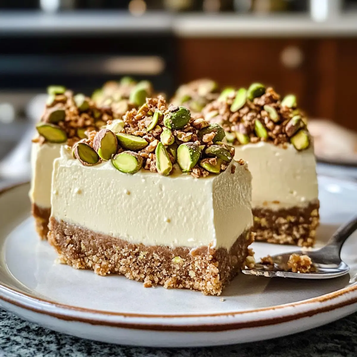 Pistazienkaffee-Käsekuchen
