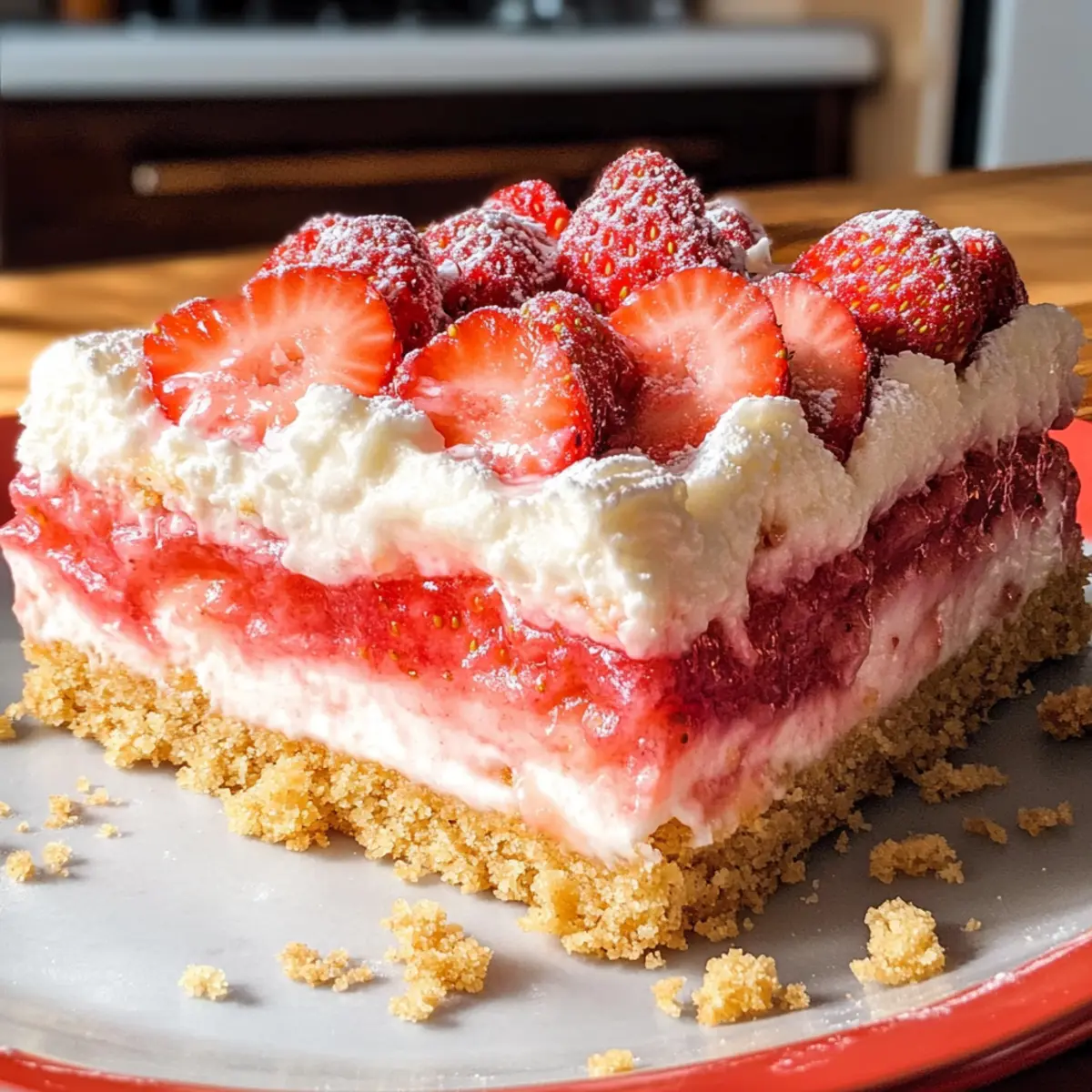 Erdbeer-Shortcake-Riegel