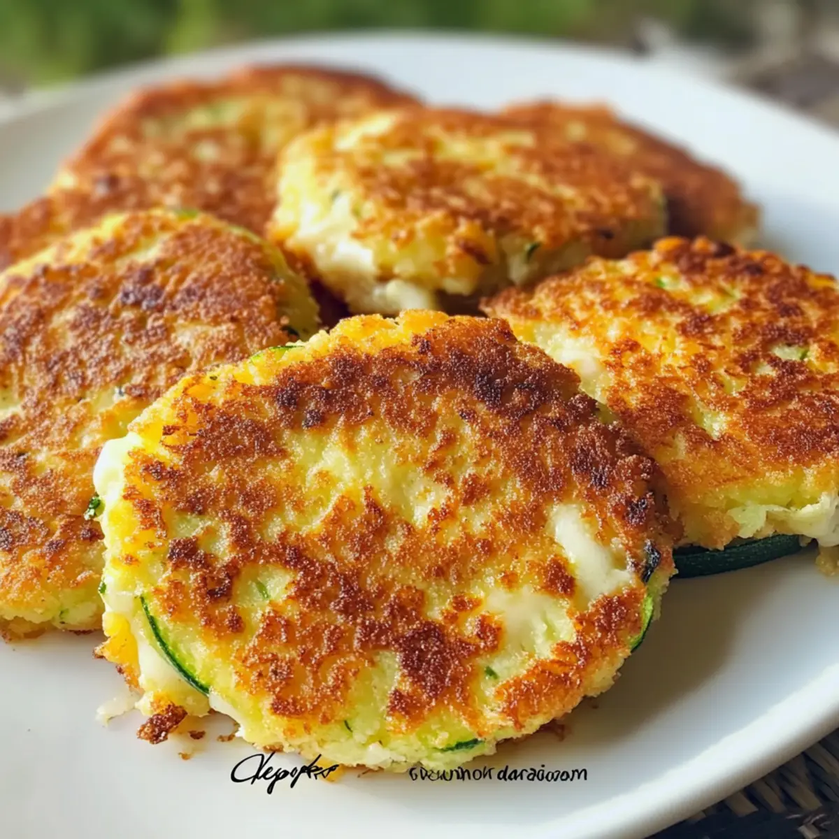 Zucchini-Bratlinge mit Käse und Knoblauch zubereiten